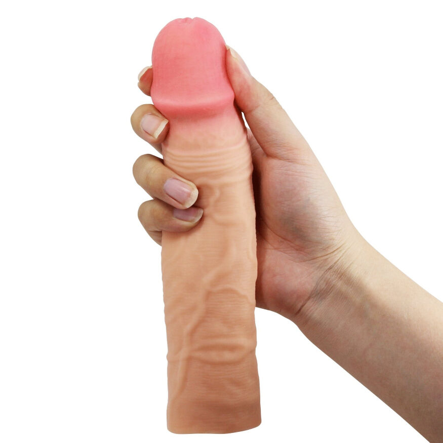 Удлиняющая насадка презерватив Pretty Love - Chelsea 8,9" Flash, BI-026272