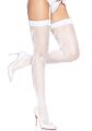 Панчохи-сітка зі швом ззаду Leg Avenue Butterfly back seam thigh highs One size White