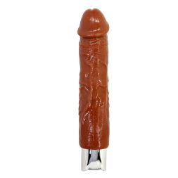 Перезаряжаемый вибратор реалистик Pretty Love - Rufus Pro Realistic Vibrating Dildo Brown, BW-500082DC