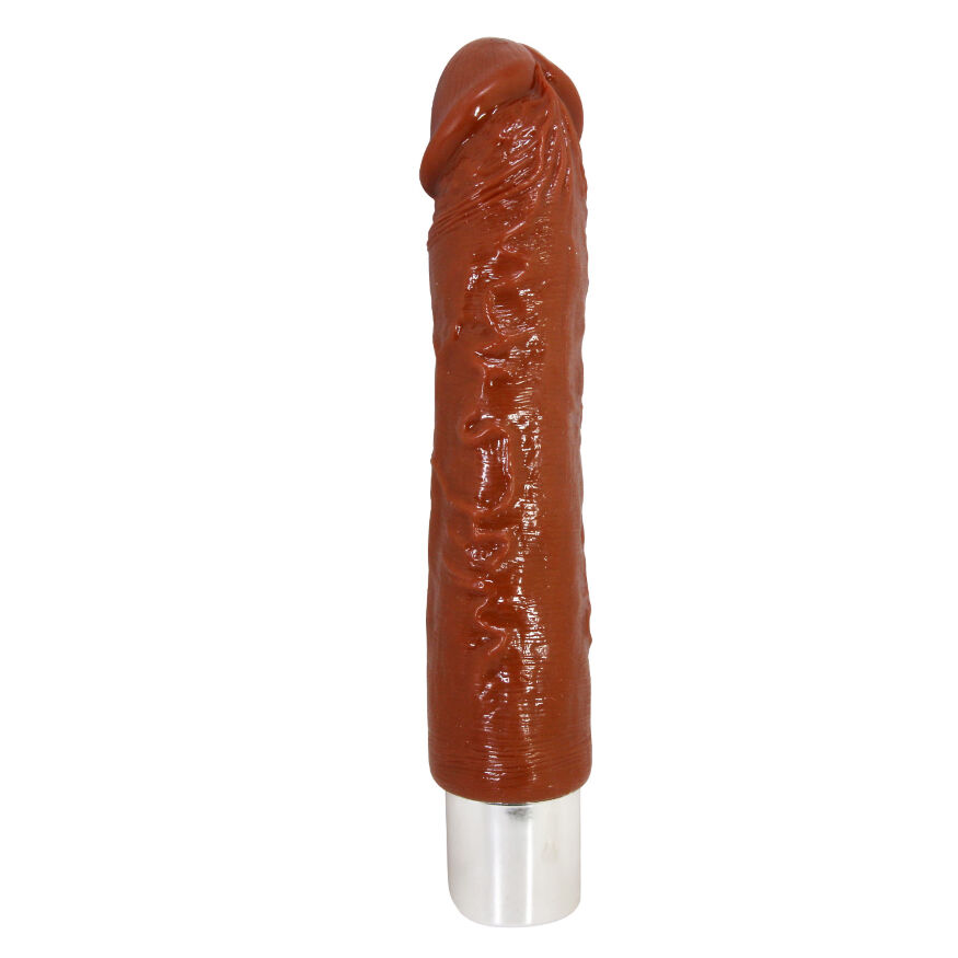 Перезаряжаемый вибратор реалистик Pretty Love - Rufus Pro Realistic Vibrating Dildo Brown, BW-500082DC