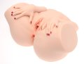 Мастурбатор-полуторс Naked Factory BARBIE, вагина + анус, 2 канала, очень реалистичный, сквозной