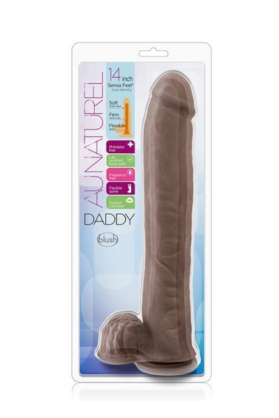 Фаллоимитатор AU NATURAL DADDY 14INCH SENSA FEEL DILDO