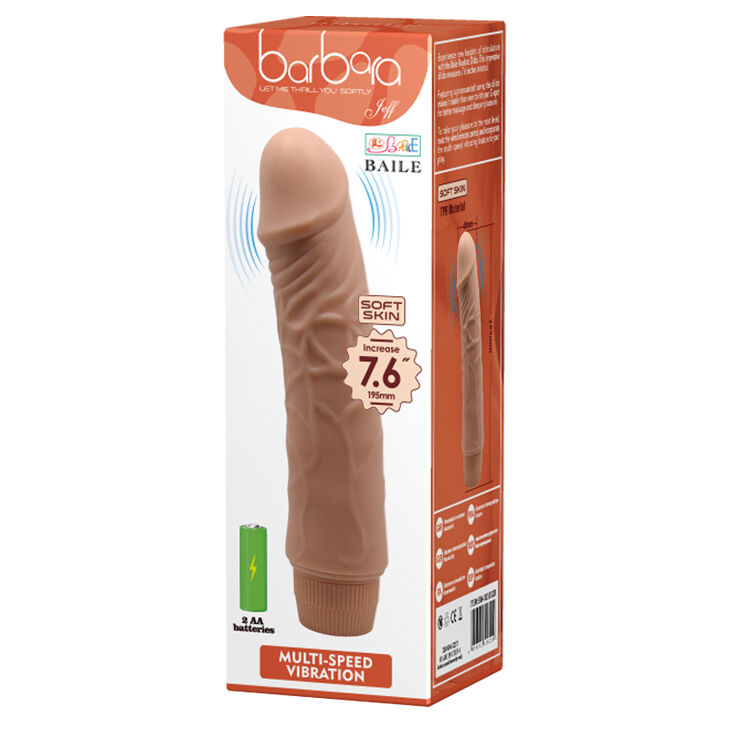 Вібратор - Barbara Jeff Vibrator 7,6" Red