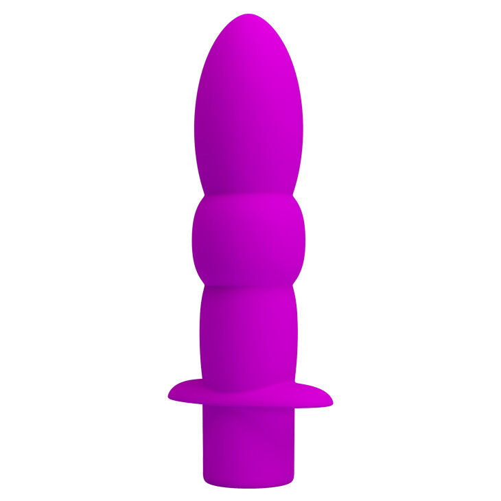 Анальный фиолетовый вибростимулятор Pretty Love Wyatt Anal Plug Purple