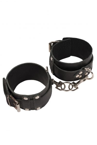 Оковы Leather Dominant Leg Cuffs, Black кожа