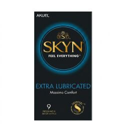 Презервативы безлатексные (полиизопрен) Skyn Extra Lubricated, с дополнительной смазкой, 9 шт