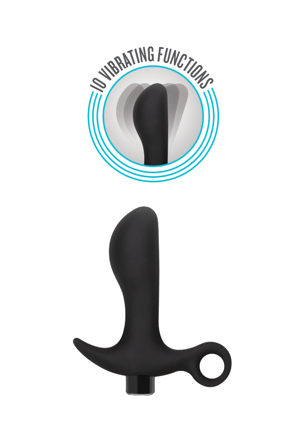 Анальная пробка Blush Anal Adventures Platinum Silicone Vibrating Pros