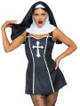 Костюм монашки Leg Avenue, S, Naughty Nun 2 предмета, черный
