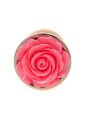 Анальная пробка с розовой розочкой Plug-Jewellery Red Gold PLUG ROSE- Pink