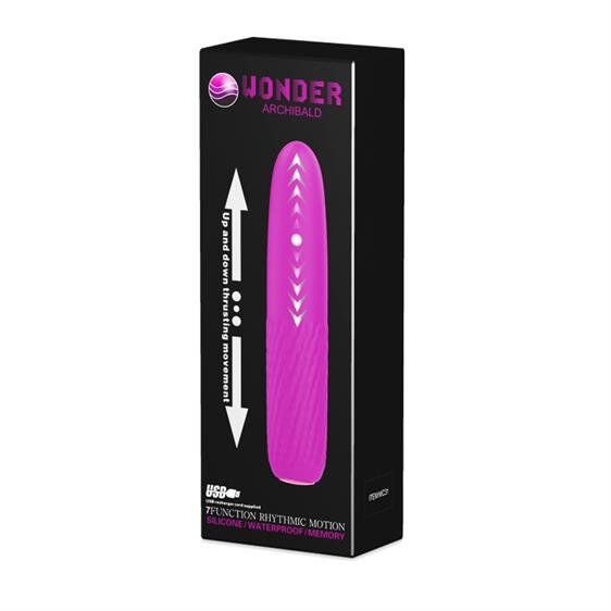 Вибратор с фрикциями Wonder Archibald Vibrator Purple