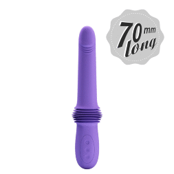 Вибратор с фрикциями Pretty Love Pazuzu Thrusting, фиолетовый, 29.2 х 3.2 см