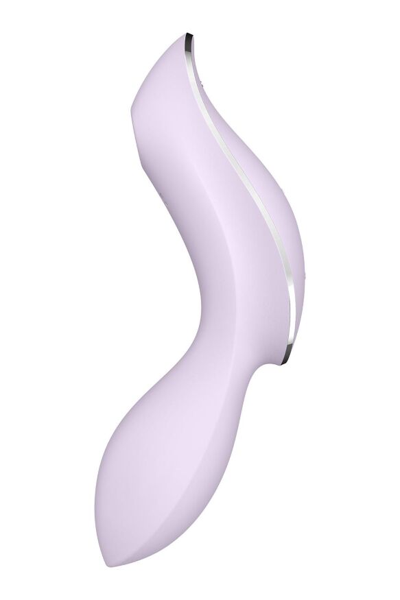 Подвійний вібратор із вакуумною стимуляцією Satisfyer Curvy Trinity 2 violet