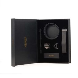 Повідець з нашийником LOCKINK Tied Collar with Leash Set - Black