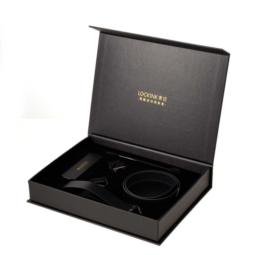 Поводок с ошейником LOCKINK Tied Collar with Leash Set - Black