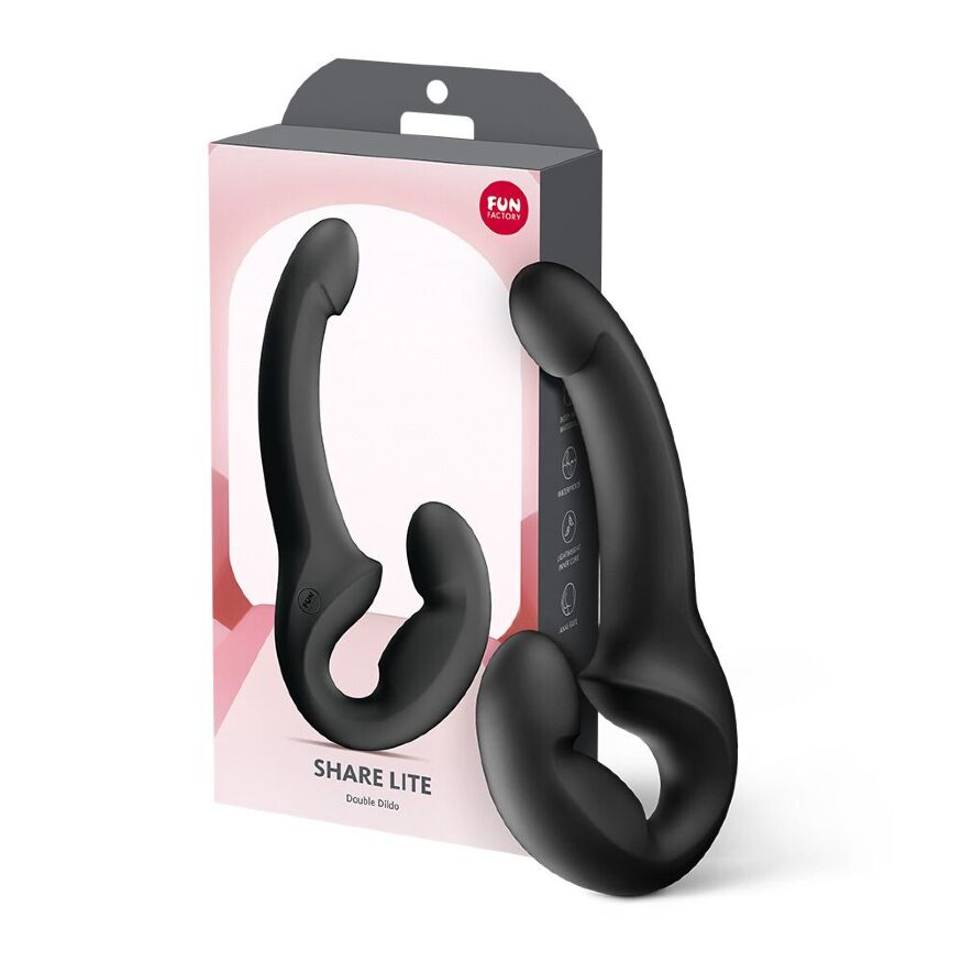 Безремневий страпон Fun Factory SHARE LITE Black, регульований, полегшена модель