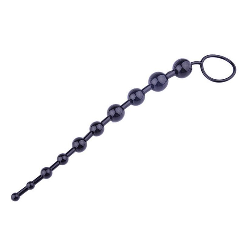 Анальные бусы Jelly Anal Beads Black, SKN-ANL033 Black