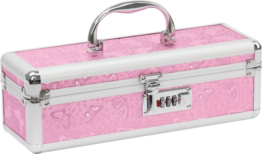 Кейс для хранения секс-игрушек Powerbullet - Lockable Vibrator Case Pink с кодовым замком