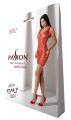 Мінісукня з вертикальним візерунком Passion BS097 One Size, red, плетіння з боків