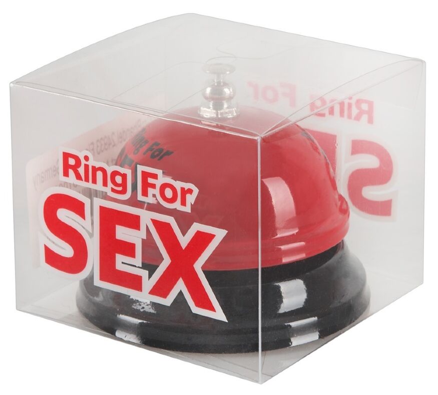 Звонок настольный "RING FOR SEX" бордовый