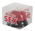 Звонок настольный "RING FOR SEX" бордовый