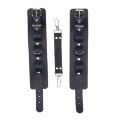Наручники из натуральной кожи Flirty Leather -  Dark Blue, KC00018