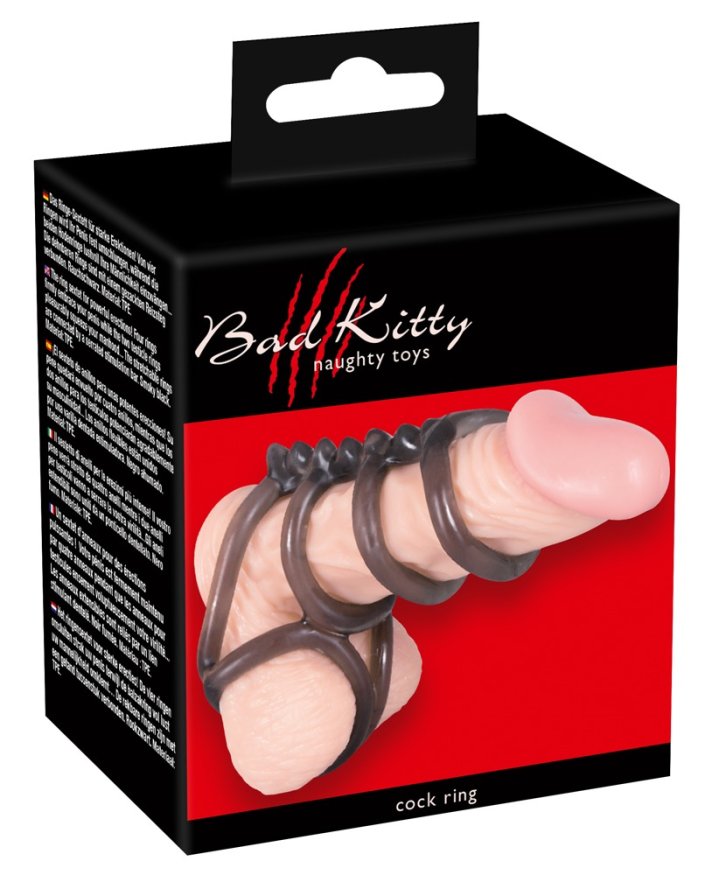 Эластичная насадка на пенис Bad Kitty Cock Ring