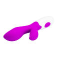 Силиконовый вибратор с дополнительной стимуляцией клитора Pretty Love Newman Vibrator Purple