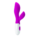 Силиконовый вибратор с дополнительной стимуляцией клитора Pretty Love Newman Vibrator Purple