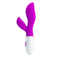 Силиконовый вибратор с дополнительной стимуляцией клитора Pretty Love Newman Vibrator Purple