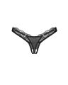 Трусики Obsessive Arrowel Black crotchless thong 2XL/3XL