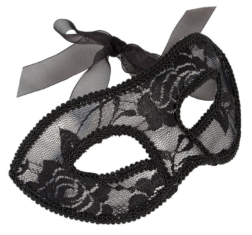 Маска на очі - 2480271 Cottelli Collection Lace Eye Mask Black