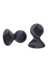 Вакуумні помпи для сосків Sportsheets Velvet Noir силіконові, чорні, 2 шт