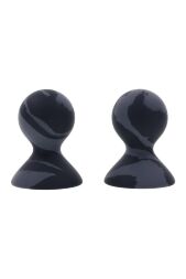 Вакуумні помпи для сосків Sportsheets Velvet Noir силіконові, чорні, 2 шт