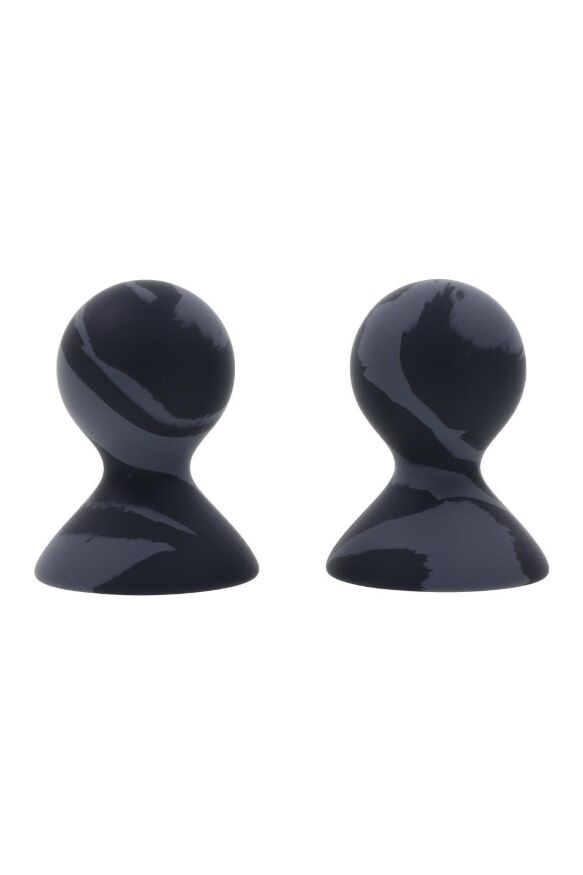 Вакуумні помпи для сосків Sportsheets Velvet Noir силіконові, чорні, 2 шт