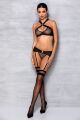 Комплект нижньої білизни в сіточку AMANDA SET black S/M - Passion