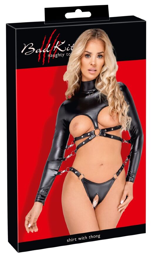 Боді - 2480506 Bad Kitty Bondage Body, black - L