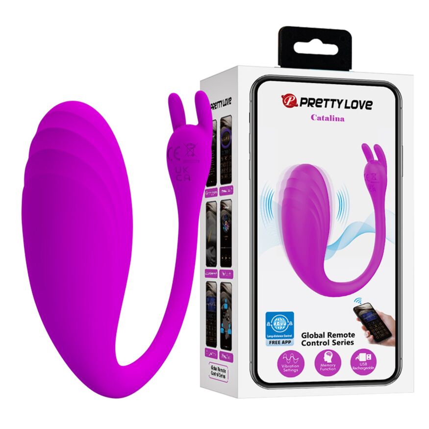 Виброяйцо управляемое смартфоном Pretty Love - Catalina 12 vibration functions Mobile APP, BI-014935HP