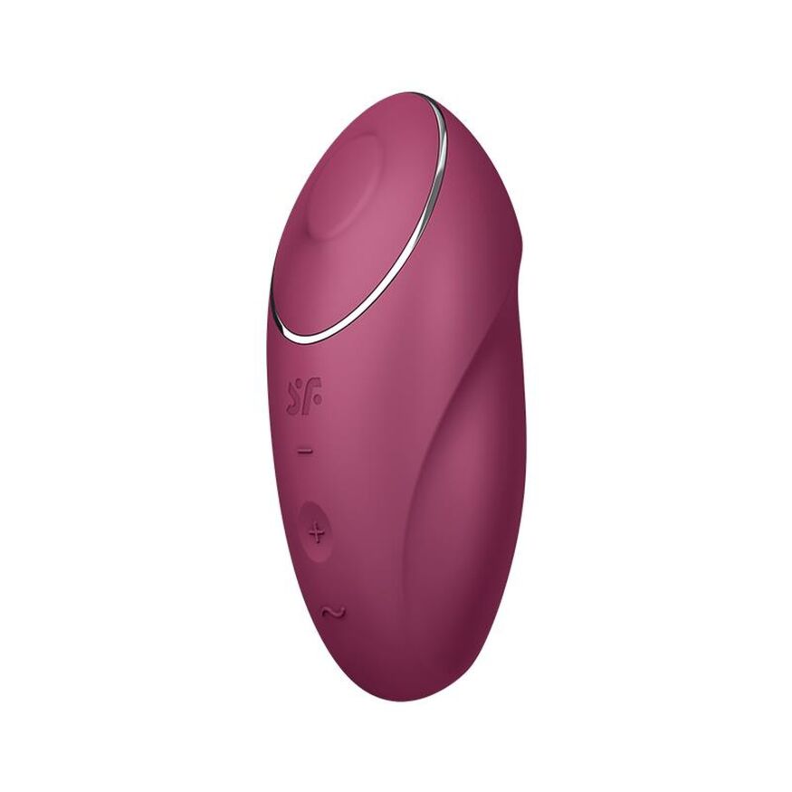 Елегантний кліторальний вібратор з пульсацією - Satisfyer Tap &amp; Climax 1 Red