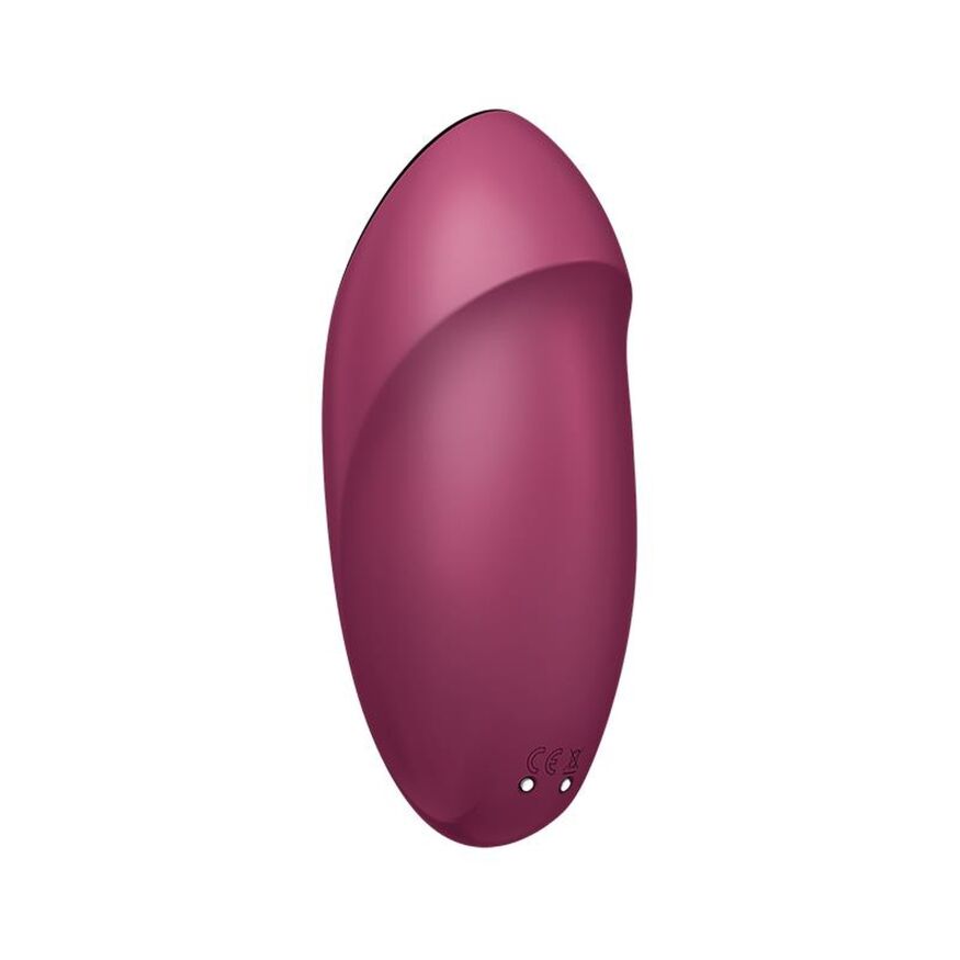 Елегантний кліторальний вібратор з пульсацією - Satisfyer Tap &amp; Climax 1 Red