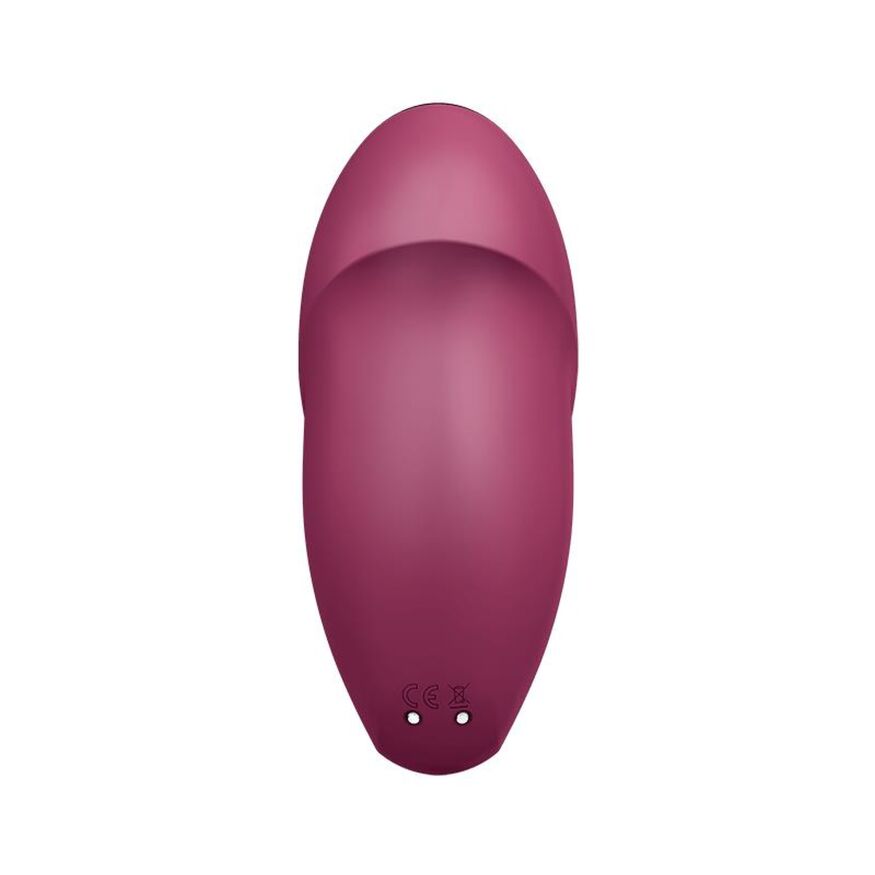 Елегантний кліторальний вібратор з пульсацією - Satisfyer Tap &amp; Climax 1 Red
