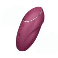 Елегантний кліторальний вібратор з пульсацією - Satisfyer Tap &amp; Climax 1 Red