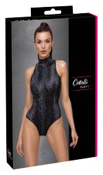 Спокусливе боді приталеного крою з ефектом другої шкіри 2643111 Cottelli Collection Body Snake - black - XL