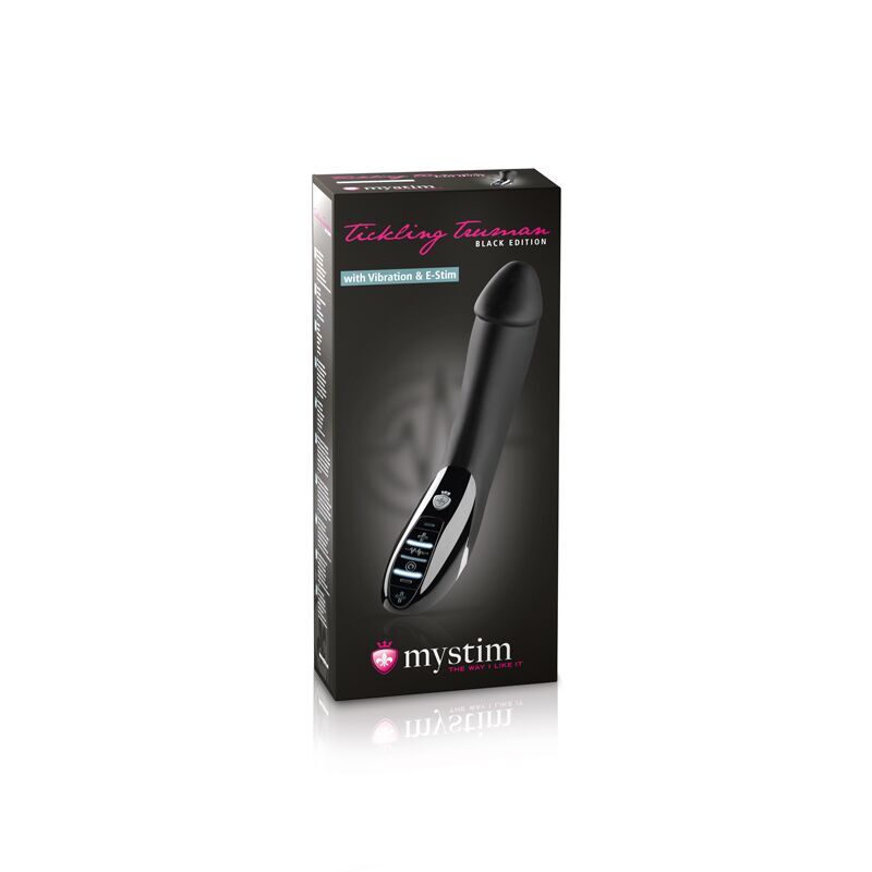 Вибратор с электростимуляцией Mystim Tickling Truman eStim Black, миостимулятор