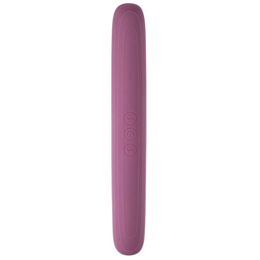 Вибратор двухсторонний Sweet Em Velvet Lure, 10 режимов вибрации, фиолетовый