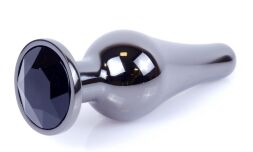 Анальная пробка Boss Series - Jewellery Dark Silver BUTT PLUG Black, BS6400056