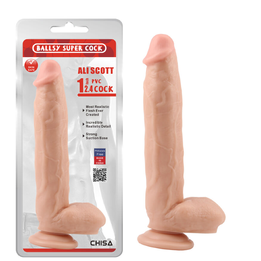 CH45076 Фаллоимитатор на присоске Chisa Ballsy super cock 12.4
