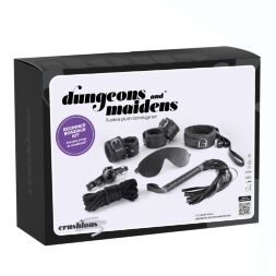 Комплект для БДСМ CRUSHIOUS Dungeons & Maidens чорний, 8 предметів