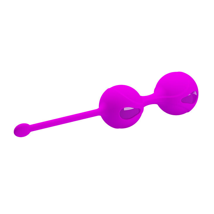 Вагинальные шарики с веревкой для удобного извлечения Pretty Love Kegel Tighten Up II Purple