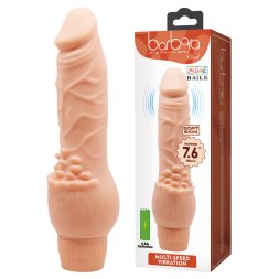 Вібратор з кліторальною стимуляцією - Barbara Clark Vibrator 7,6" Flesh