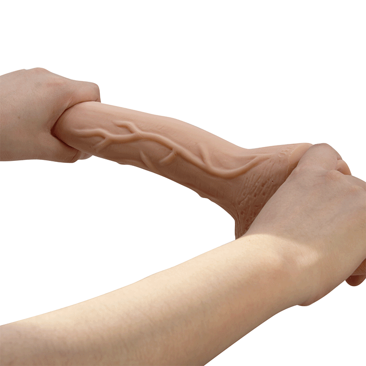 Вібратор-реалістик з гнучкого гіпоалергенного матеріалу Beautiful Encounter Jack Vibrator Flesh